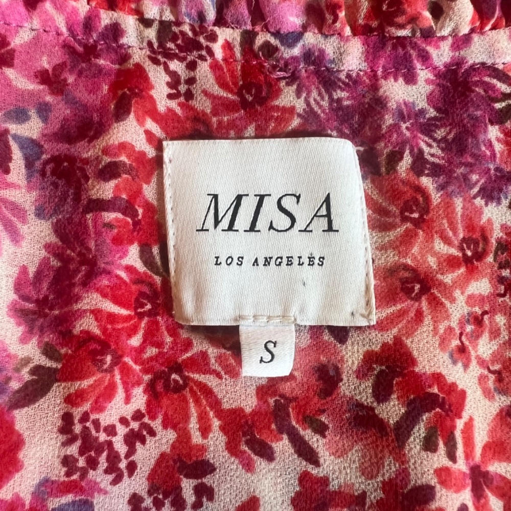 MISA Los Angeles Floral Long Sleeve Mini Dress - Picture 3 of 3